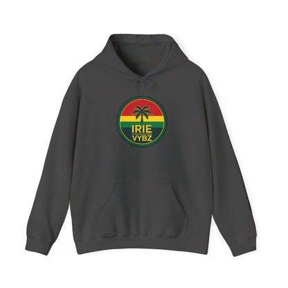 Irie Vybz Unisex Hooded Sweatshirt, Casual Streetwear, Reggae Vibes, Cozy Pullover, Gift for Music Lovers - The Island Rhythm