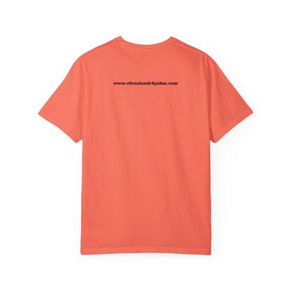 Garment-Dyed T-shirt Island Rhythm Peace Love Compassion - The Island Rhythm