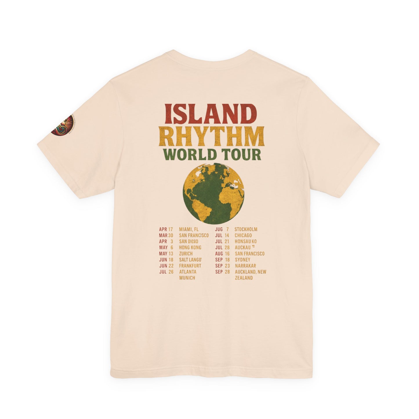 Island Rhythm Island Rhythm Tour T Shirt The Island Rhythm Reggae Concert Tee – Vintage Reggae Style | Streetwear
