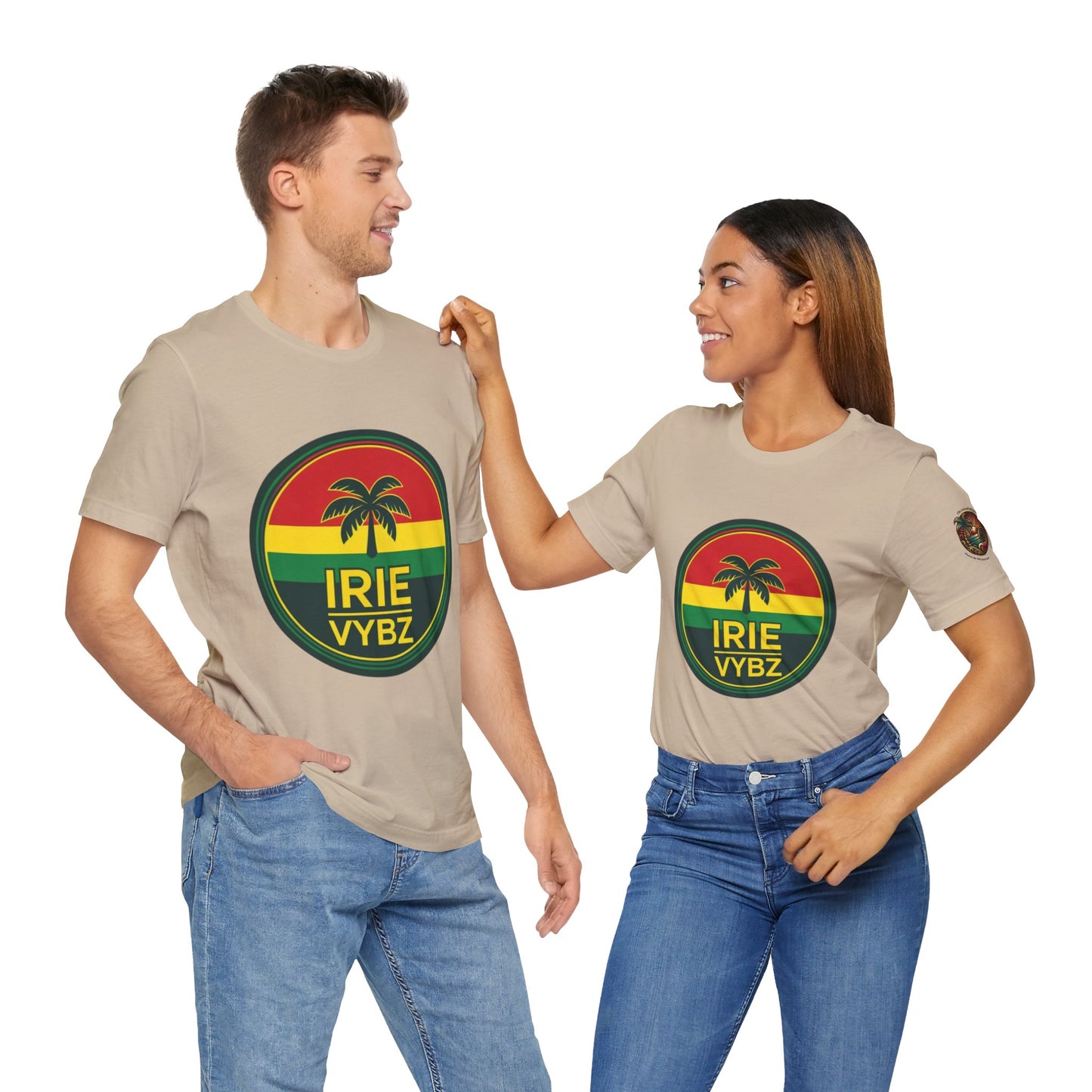 Irie Vybz Unisex Tee, Rasta Spirit Shirt, Beach Vibe Top, Reggae Music Gift, Summer Essentials, Casual Wear, Festival Apparel