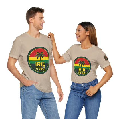 Irie Vybz Unisex Tee, Rasta Spirit Shirt, Beach Vibe Top, Reggae Music Gift, Summer Essentials, Casual Wear, Festival Apparel - The Island Rhythm