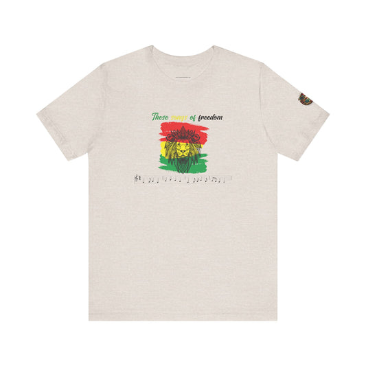 Island Rhythm T-Shirt - Songs of Freedom Design - The Island Rhythm