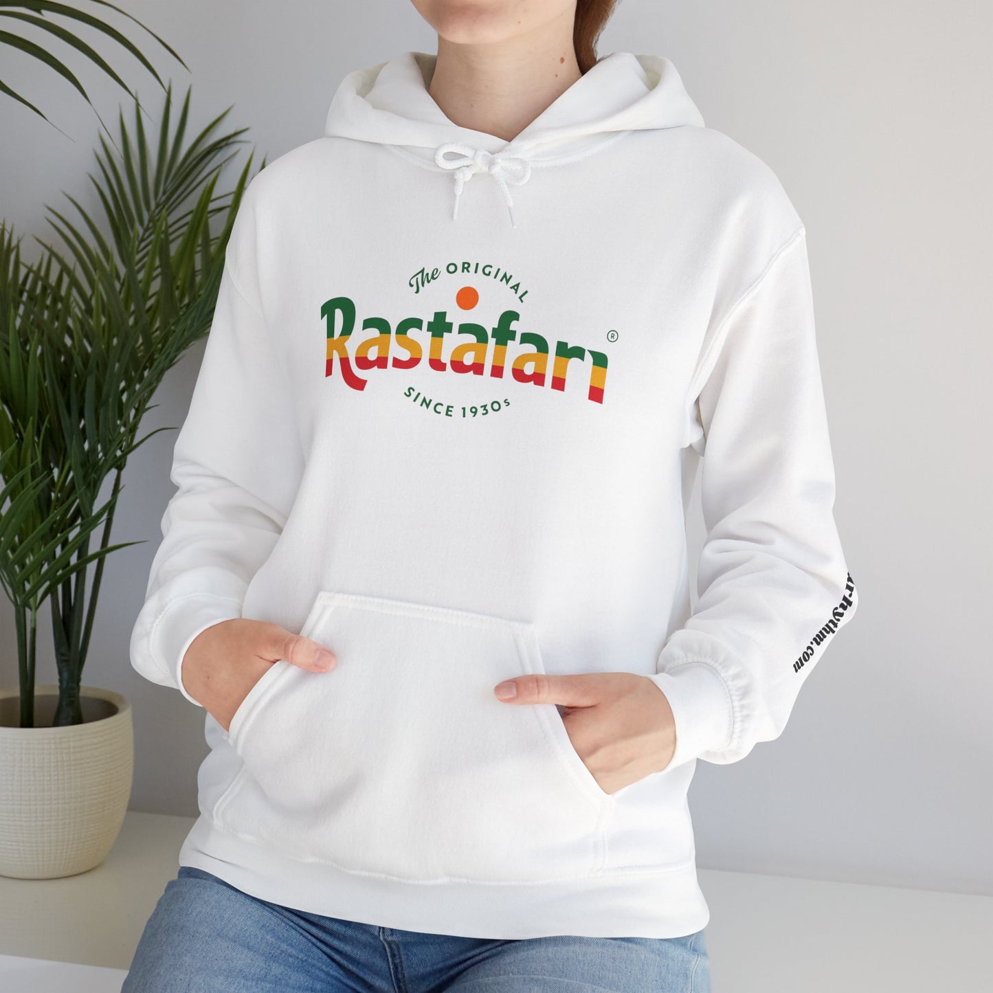 Rastafari Hoodie | Unisex Heavy Blend™ Sweatshirt, Cozy Streetwear, Gift for Culture Lovers, Relaxed Fit, Perfect for Casual Outings