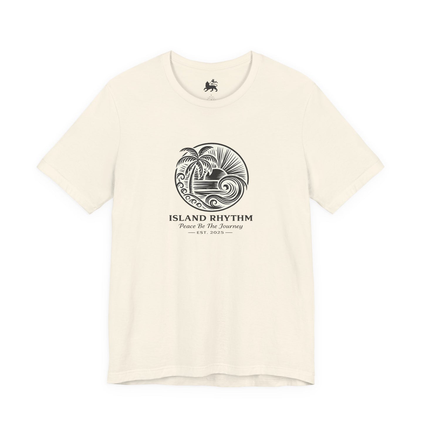 Island Rhythm Island Rhythm T Shirt Palm Tree Wave Graphic Tee – Vintage Reggae Style | Streetwear