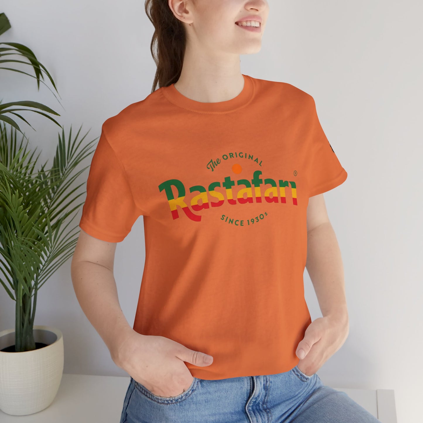 Rastafari Vibes Short Sleeve Tee, Unisex Jersey T-Shirt, Casual Wear, Festival Outfits, Gifts for Rasta Lovers