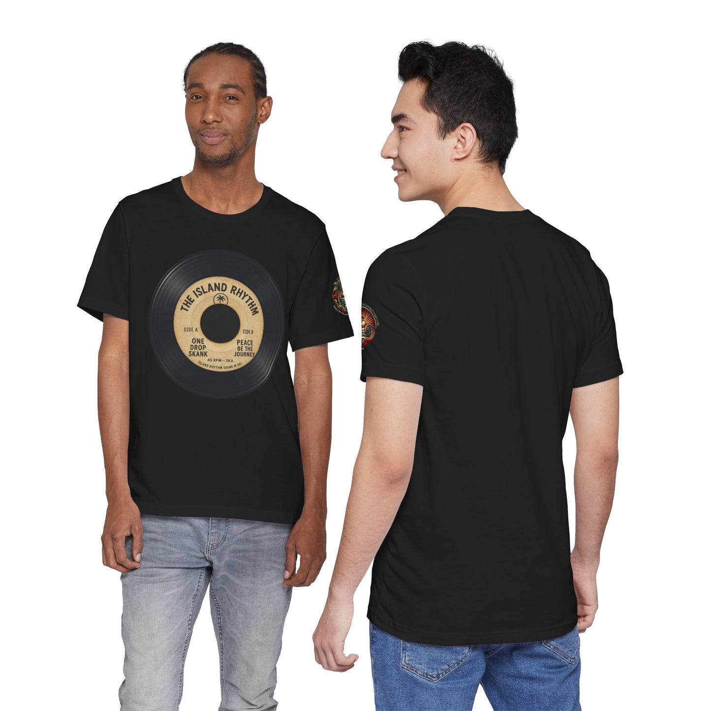 Vinyl Record Tee — The Island Rhythm Retro Music T‑Shirt - The Island Rhythm
