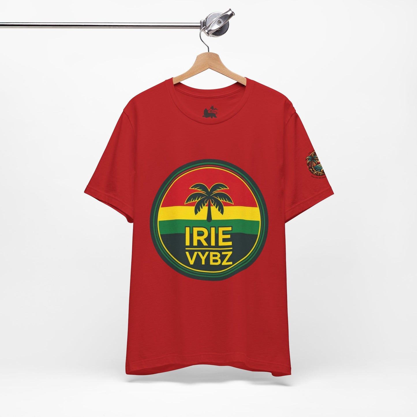 Irie Vybz Unisex Tee, Rasta Spirit Shirt, Beach Vibe Top, Reggae Music Gift, Summer Essentials, Casual Wear, Festival Apparel