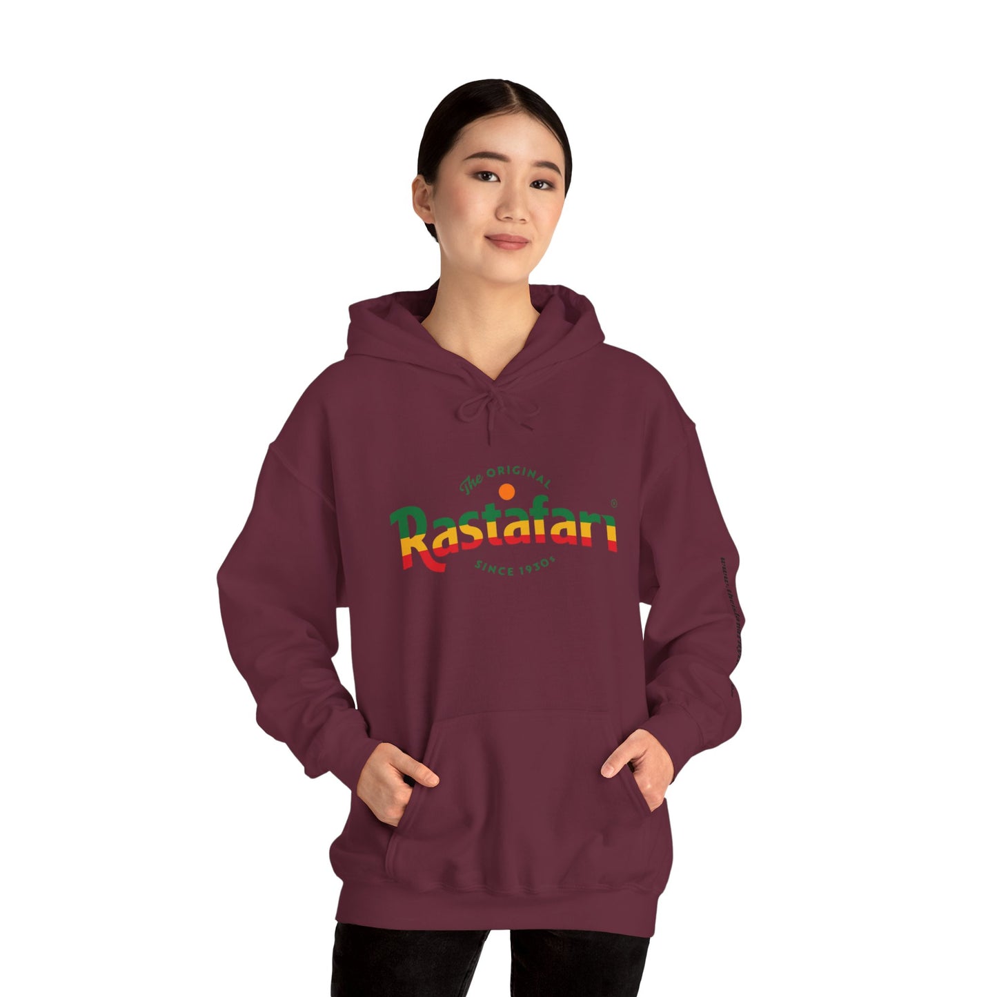 Rastafari Hoodie | Unisex Heavy Blend™ Sweatshirt, Cozy Streetwear, Gift for Culture Lovers, Relaxed Fit, Perfect for Casual Outings