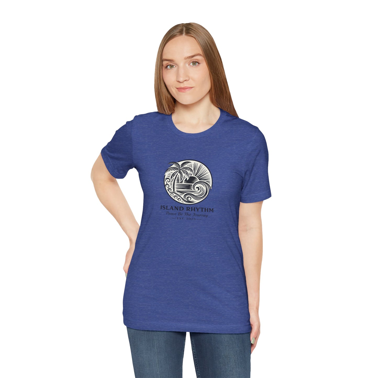Island Rhythm Island Rhythm T Shirt Palm Tree Wave Graphic Tee – Vintage Reggae Style | Streetwear