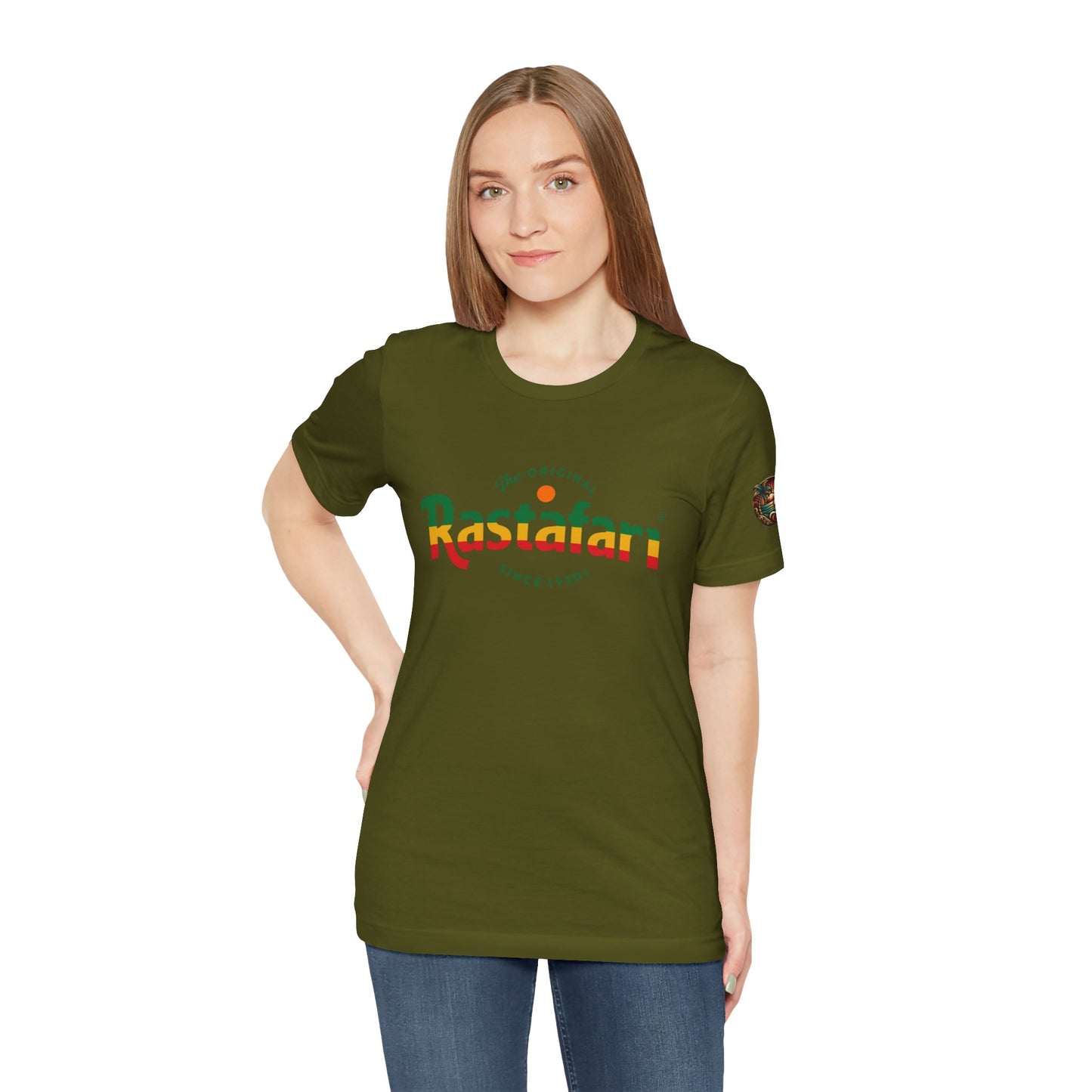 Rastafari Vibes Short Sleeve Tee, Unisex Jersey T-Shirt, Casual Wear, Festival Outfits, Gifts for Rasta Lovers