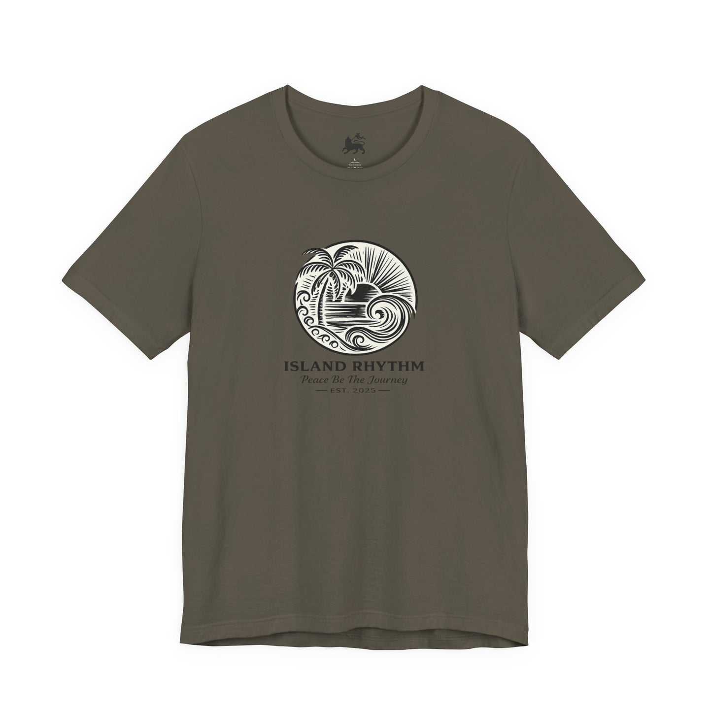Island Rhythm Island Rhythm T Shirt Palm Tree Wave Graphic Tee – Vintage Reggae Style | Streetwear