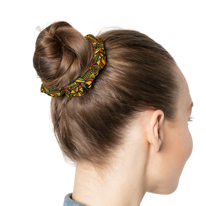 Rasta Tie-Dye Scrunchie