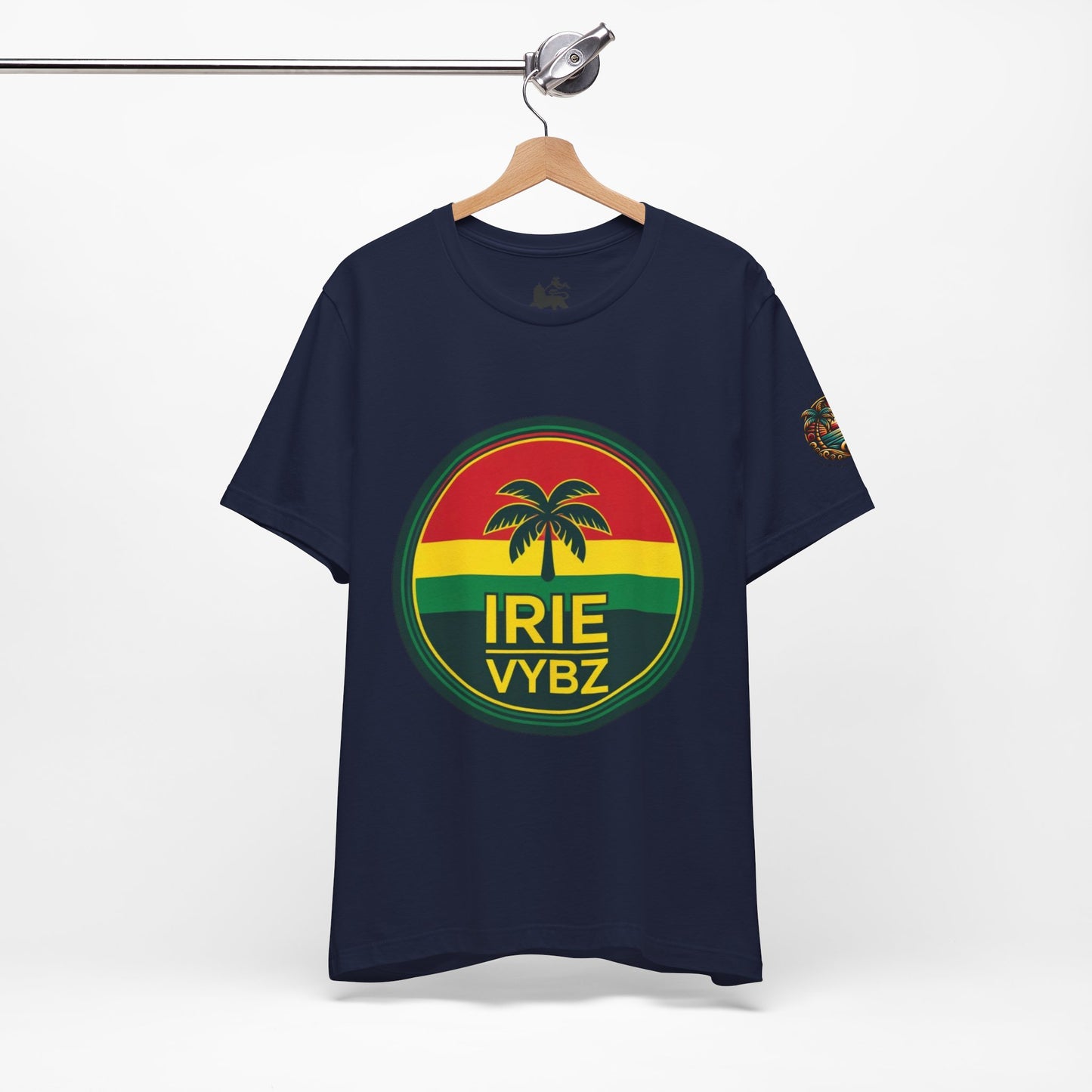 Irie Vybz Unisex Tee, Rasta Spirit Shirt, Beach Vibe Top, Reggae Music Gift, Summer Essentials, Casual Wear, Festival Apparel
