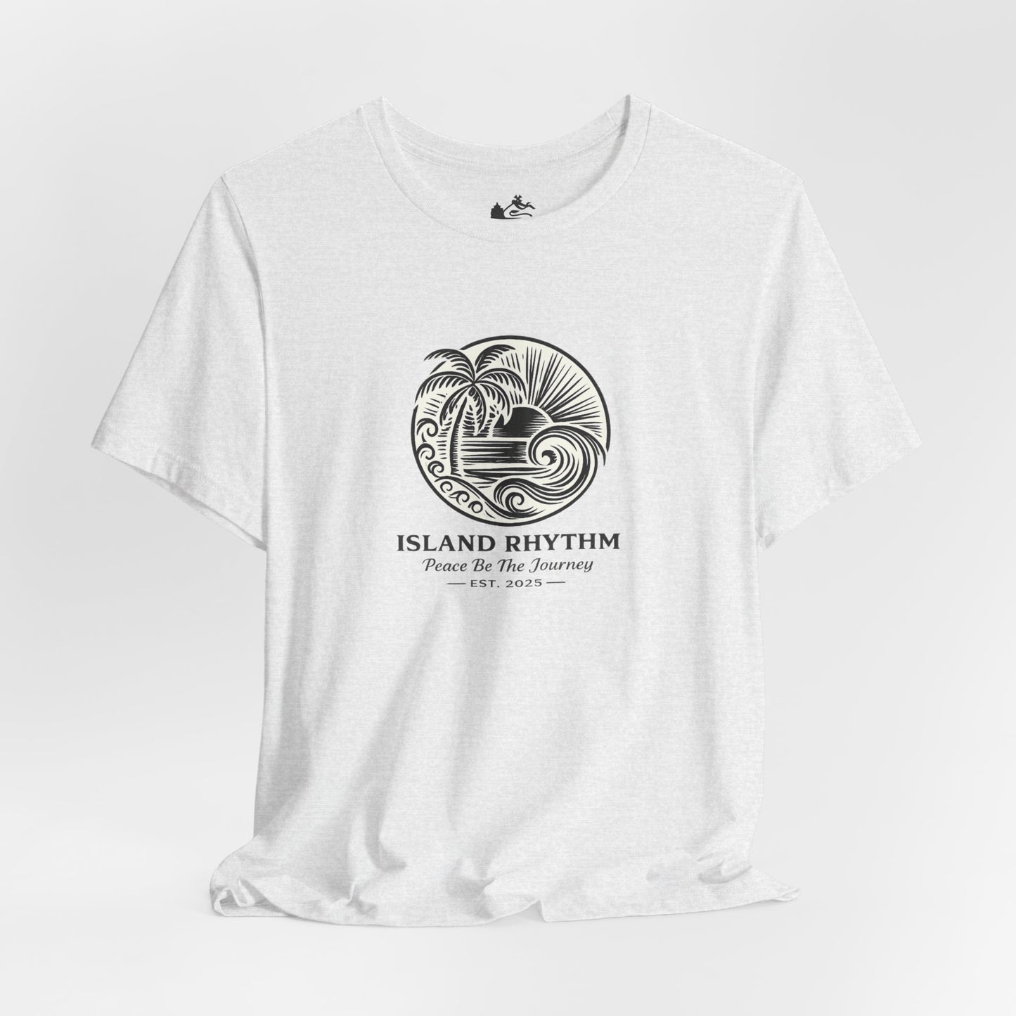 Island Rhythm Island Rhythm T Shirt Palm Tree Wave Graphic Tee – Vintage Reggae Style | Streetwear