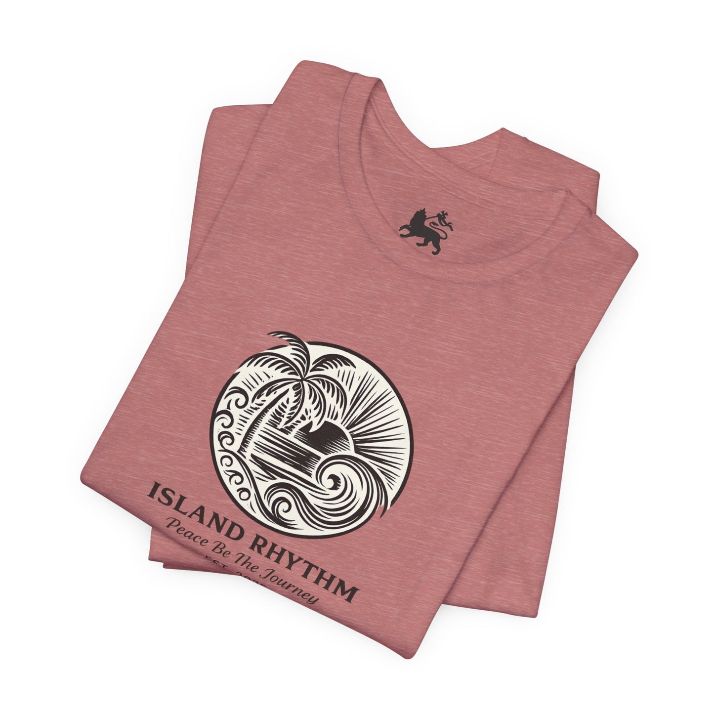Island Rhythm Island Rhythm T Shirt Palm Tree Wave Graphic Tee – Vintage Reggae Style | Streetwear