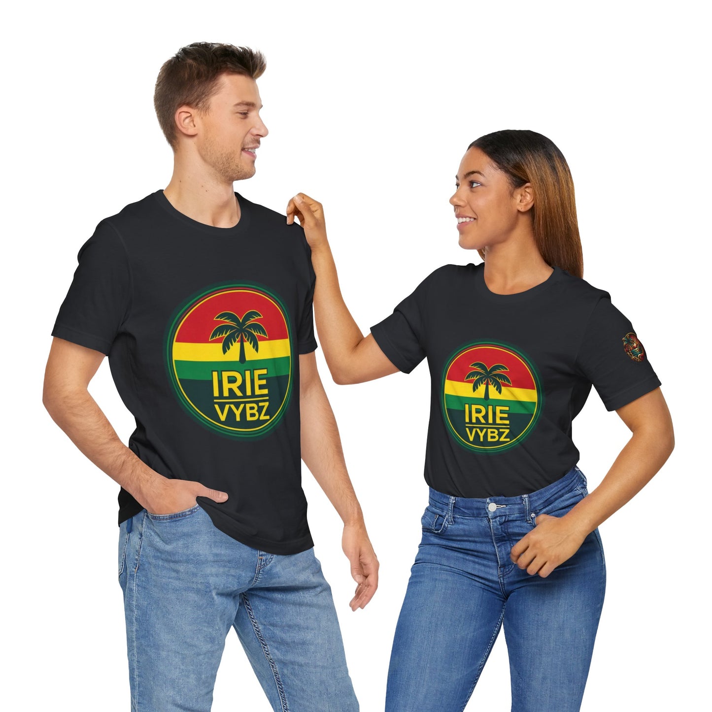 Irie Vybz Unisex Tee, Rasta Spirit Shirt, Beach Vibe Top, Reggae Music Gift, Summer Essentials, Casual Wear, Festival Apparel