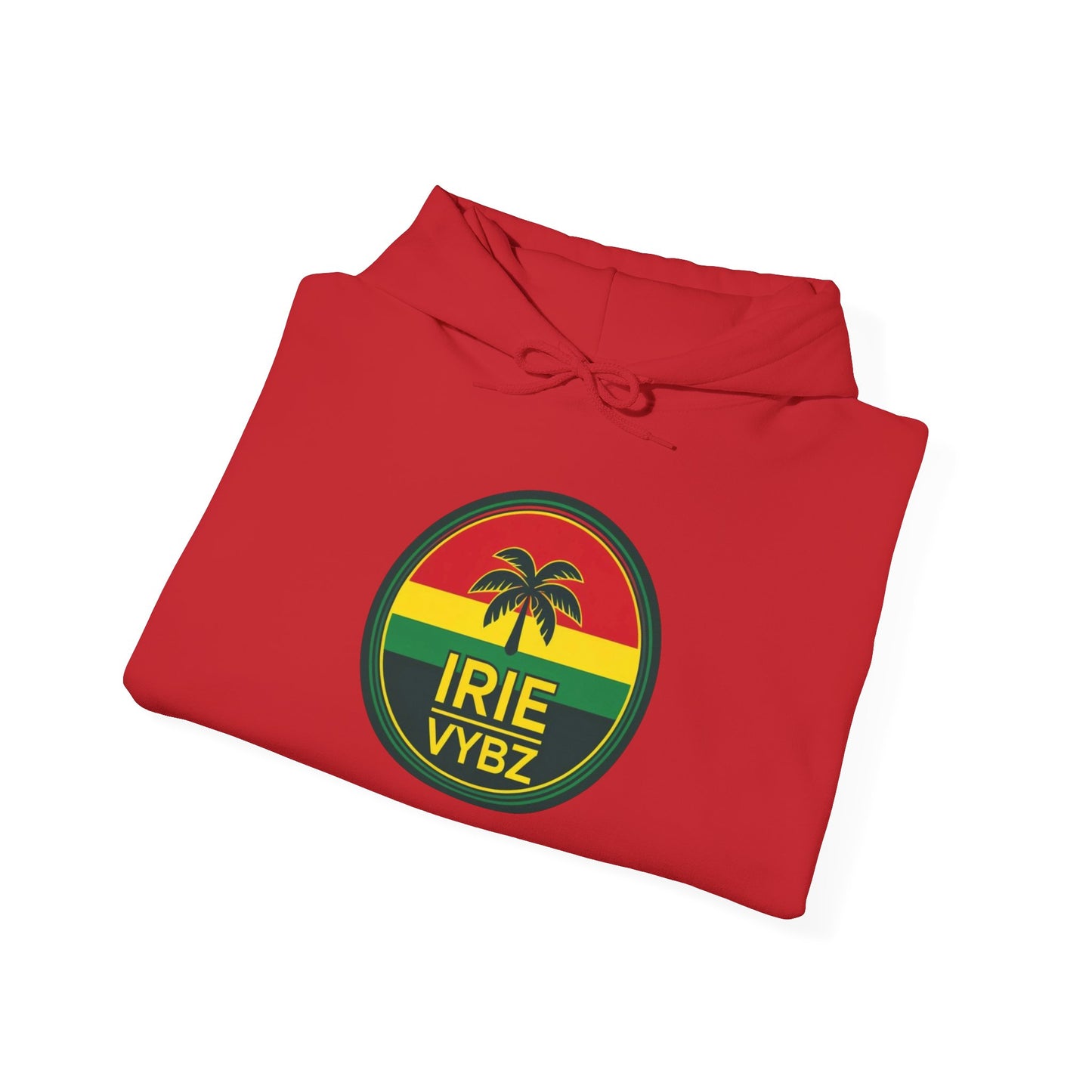 Irie Vybz Unisex Hooded Sweatshirt, Casual Streetwear, Reggae Vibes, Cozy Pullover, Gift for Music Lovers
