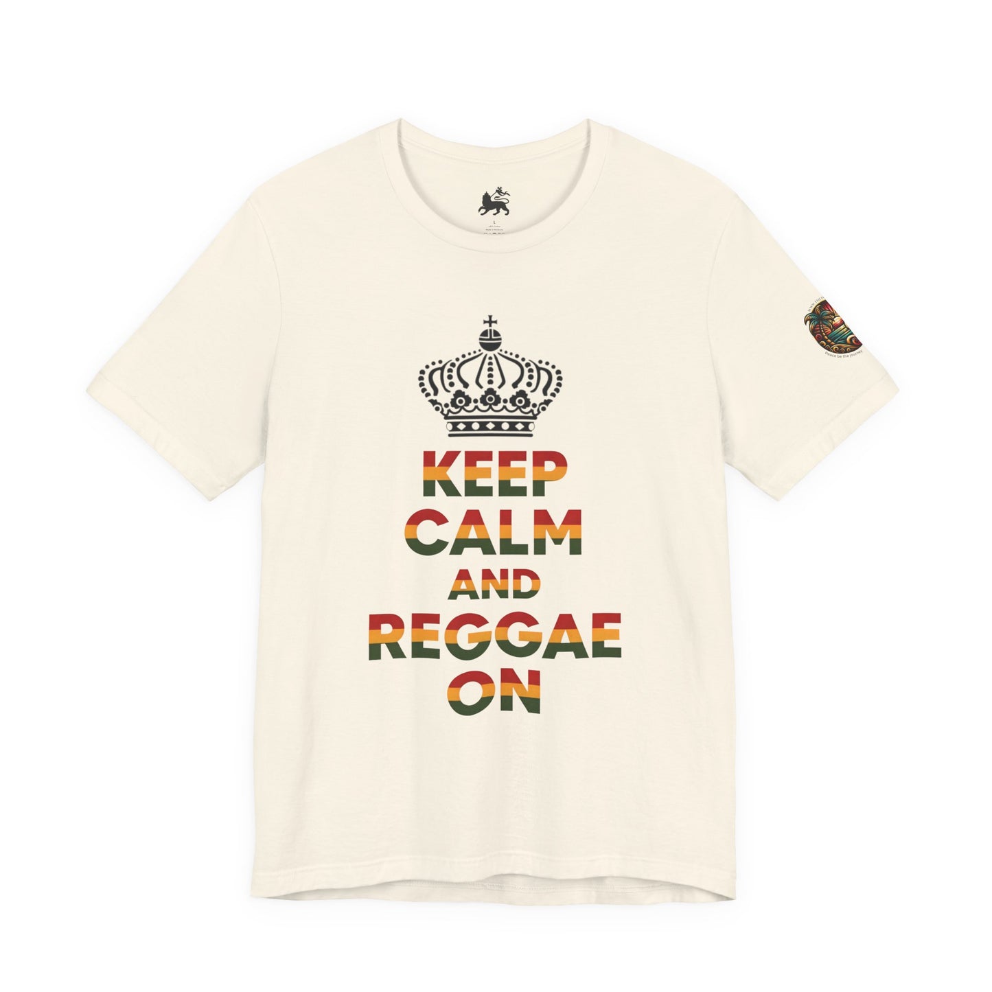 Reggae Music Unisex Tee - Keep Calm and Reggae On Design - The Island Rhythm