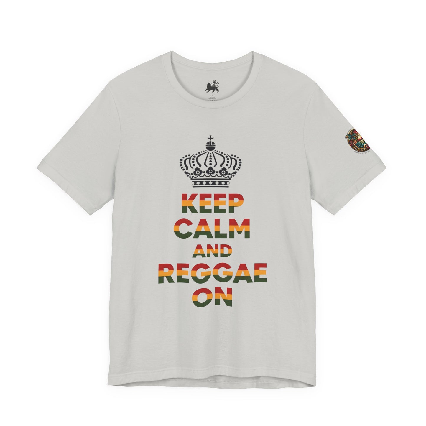 Reggae Music Unisex Tee - Keep Calm and Reggae On Design - The Island Rhythm