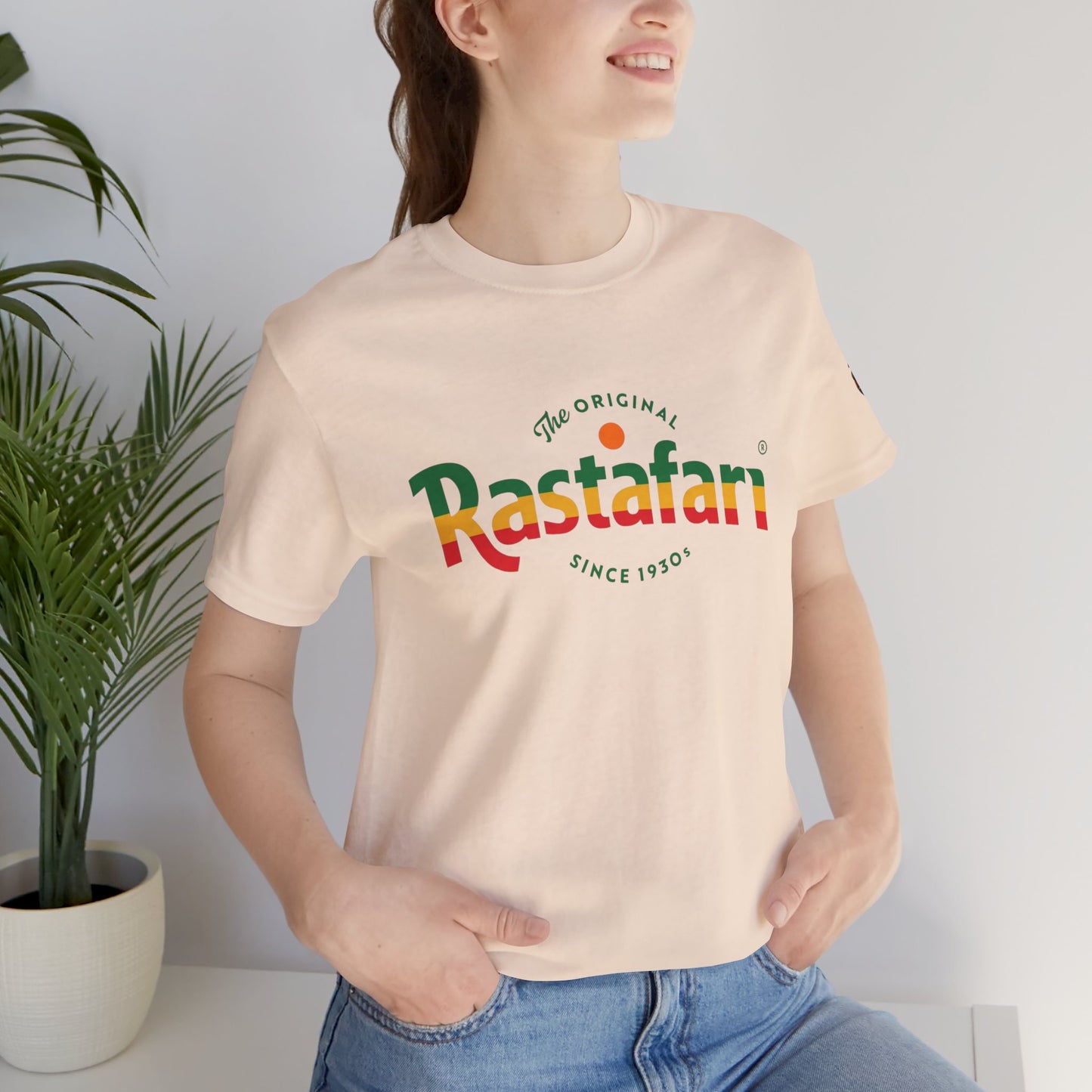 Rastafari Vibes Short Sleeve Tee, Unisex Jersey T-Shirt, Casual Wear, Festival Outfits, Gifts for Rasta Lovers