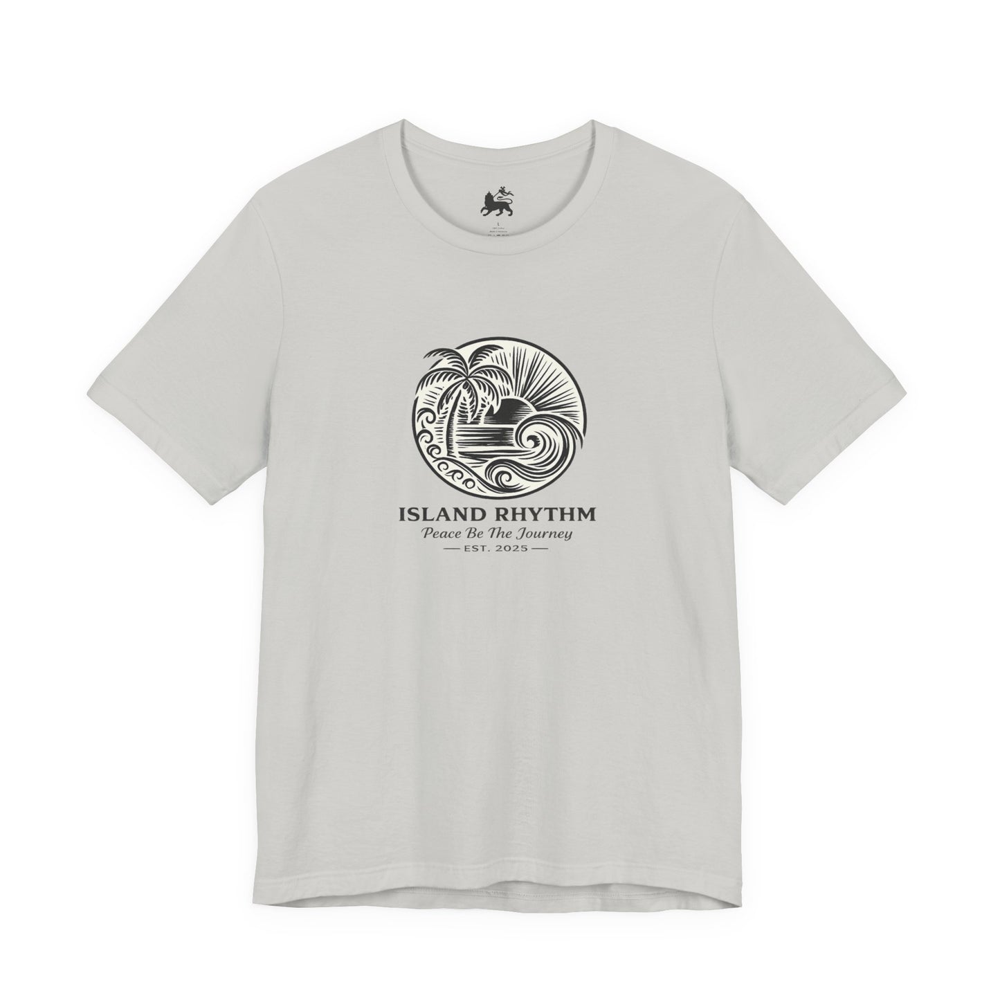Island Rhythm Island Rhythm T Shirt Palm Tree Wave Graphic Tee – Vintage Reggae Style | Streetwear