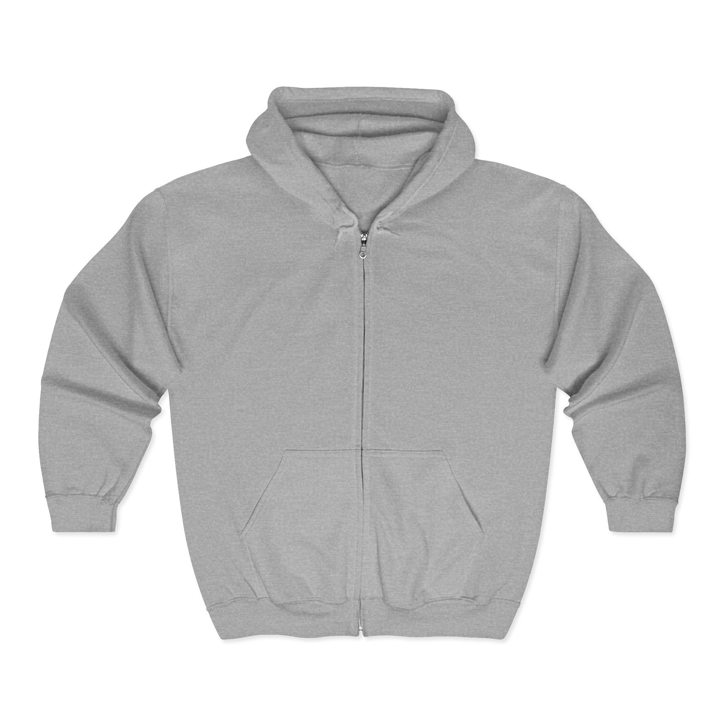 Tropical Sunset Zip-Up Hoodie | Unisex Heavy Blend Full Zip with Palm Design - The Island Rhythm