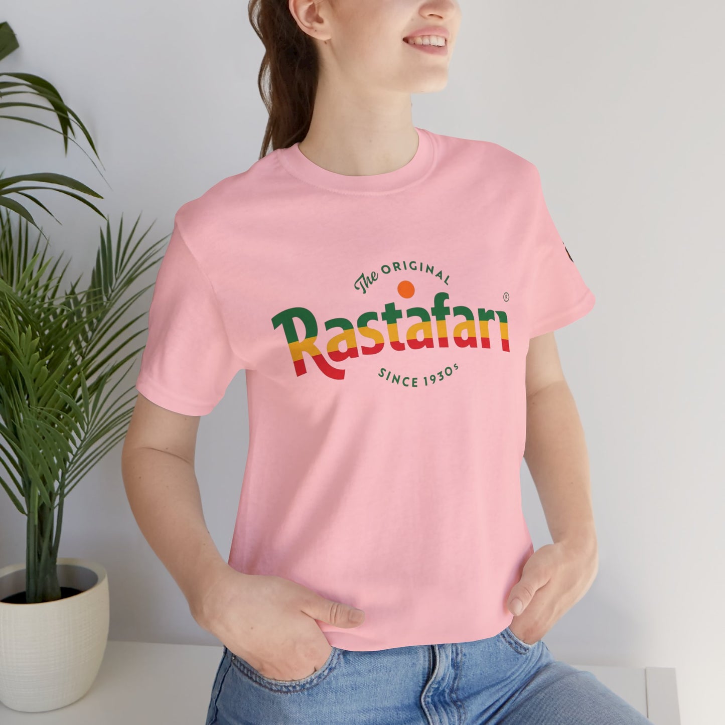 Rastafari Vibes Short Sleeve Tee, Unisex Jersey T-Shirt, Casual Wear, Festival Outfits, Gifts for Rasta Lovers