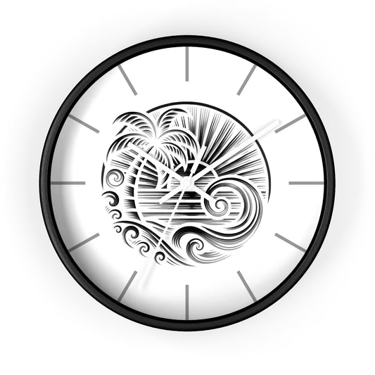 Island Rhythm Wall Clock - Tropical Island Timepiece - The Island Rhythm