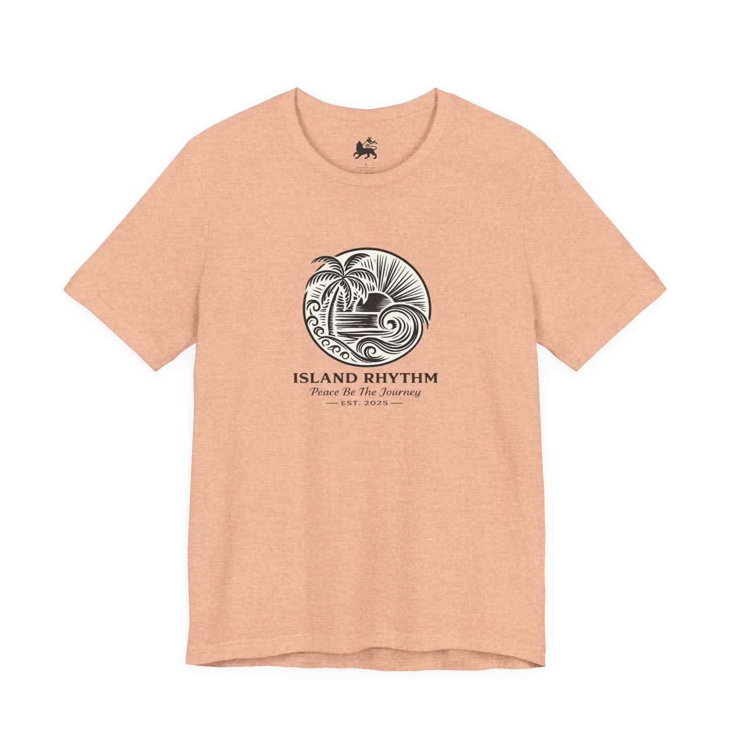 Island Rhythm Island Rhythm T Shirt Palm Tree Wave Graphic Tee – Vintage Reggae Style | Streetwear
