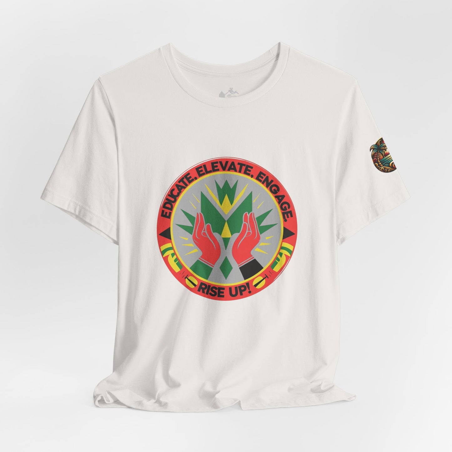 Mindful Living Unisex Tee - 'Educate, Elevate, Engage' Design