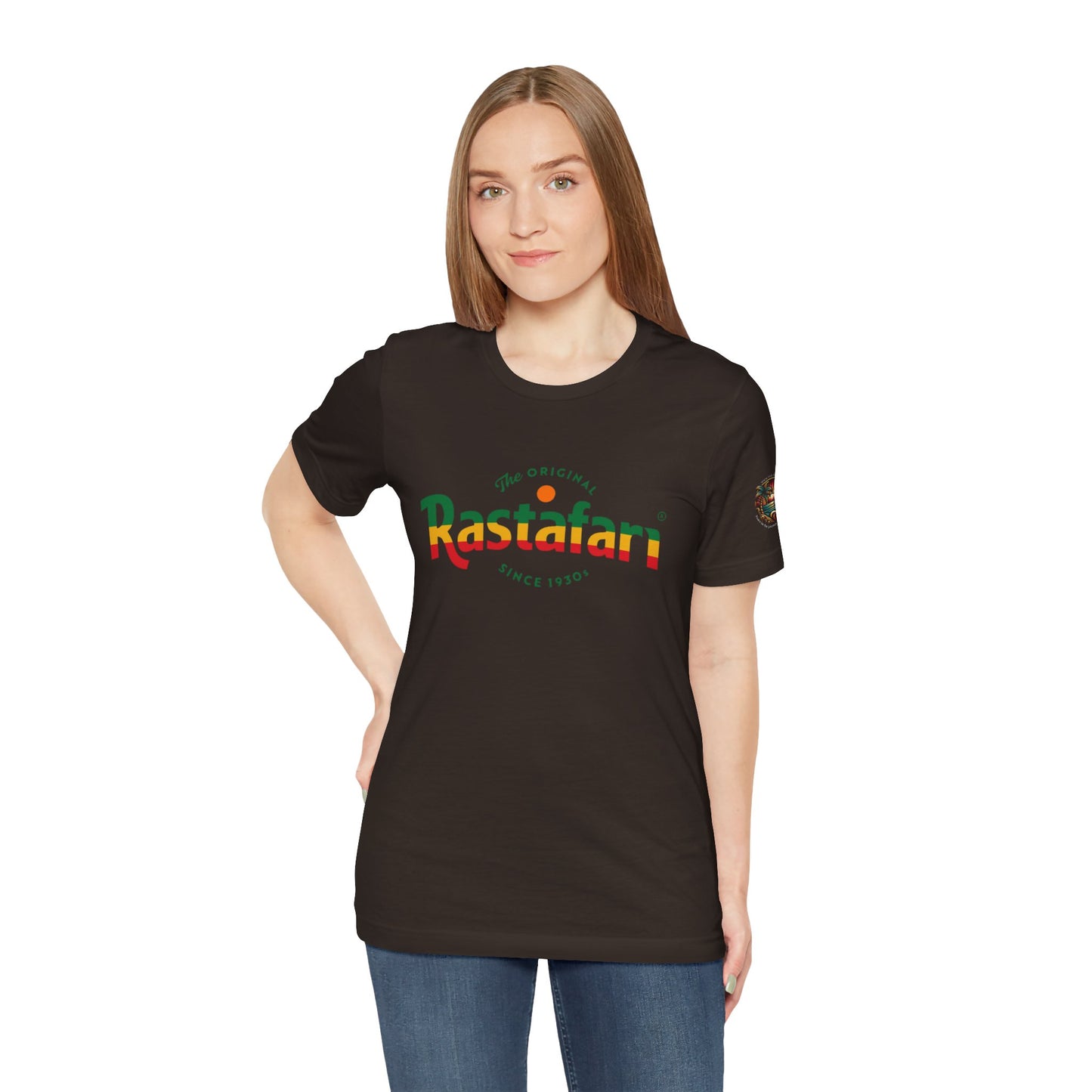 Rastafari Vibes Short Sleeve Tee, Unisex Jersey T-Shirt, Casual Wear, Festival Outfits, Gifts for Rasta Lovers