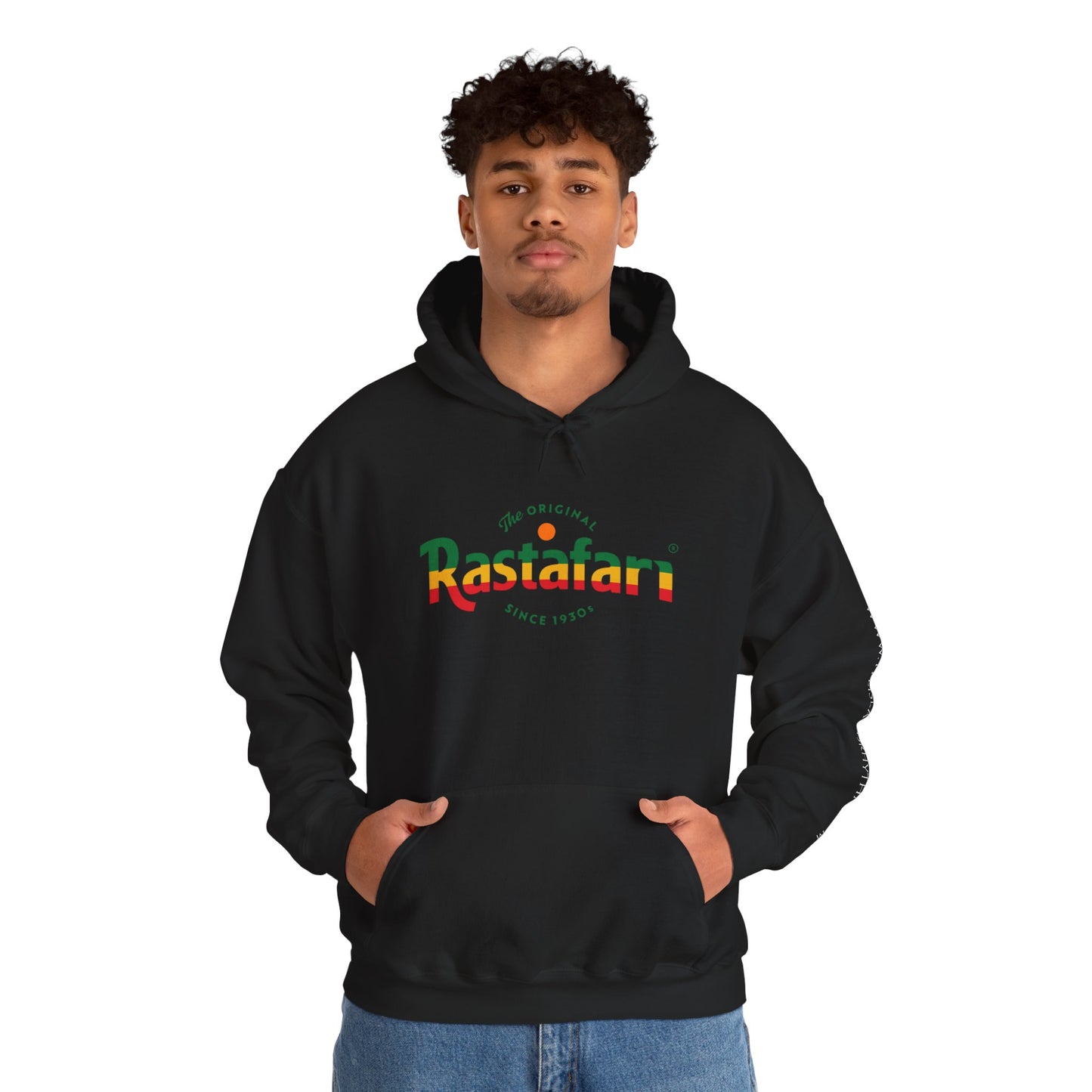 Rastafari Hoodie | Unisex Heavy Blend™ Sweatshirt, Cozy Streetwear, Gift for Culture Lovers, Relaxed Fit, Perfect for Casual Outings