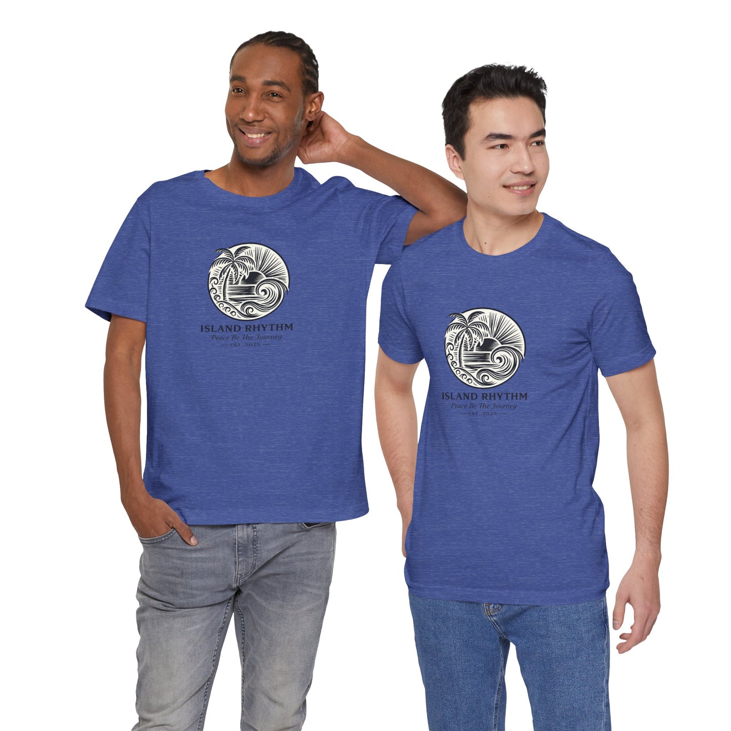 Island Rhythm Island Rhythm T Shirt Palm Tree Wave Graphic Tee – Vintage Reggae Style | Streetwear