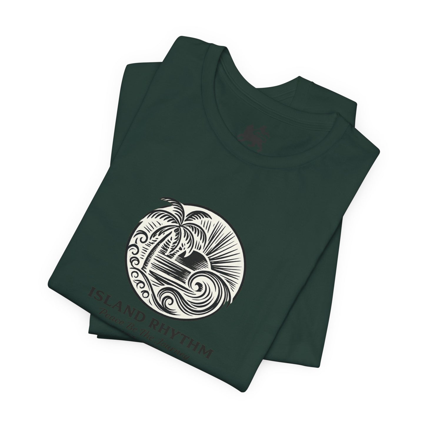 Island Rhythm Island Rhythm T Shirt Palm Tree Wave Graphic Tee – Vintage Reggae Style | Streetwear