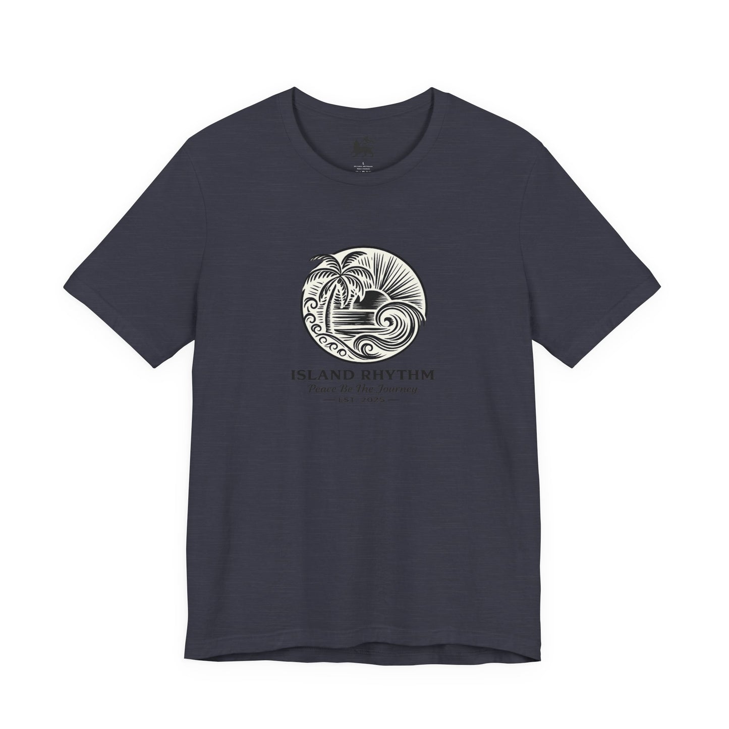 Island Rhythm Island Rhythm T Shirt Palm Tree Wave Graphic Tee – Vintage Reggae Style | Streetwear