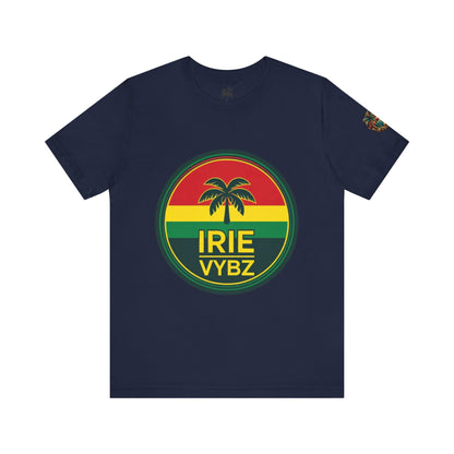 Irie Vybz Unisex Tee, Rasta Spirit Shirt, Beach Vibe Top, Reggae Music Gift, Summer Essentials, Casual Wear, Festival Apparel - The Island Rhythm