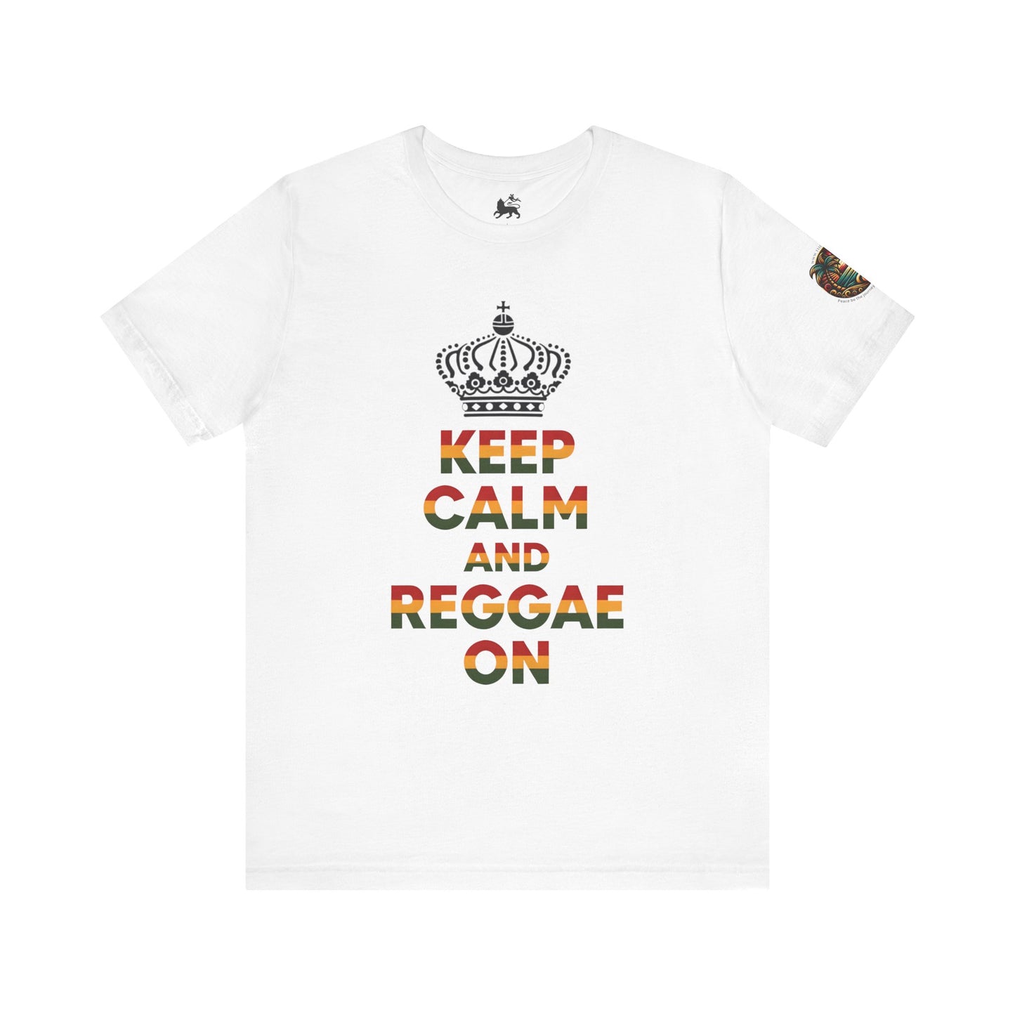 Reggae Music Unisex Tee - Keep Calm and Reggae On Design - The Island Rhythm