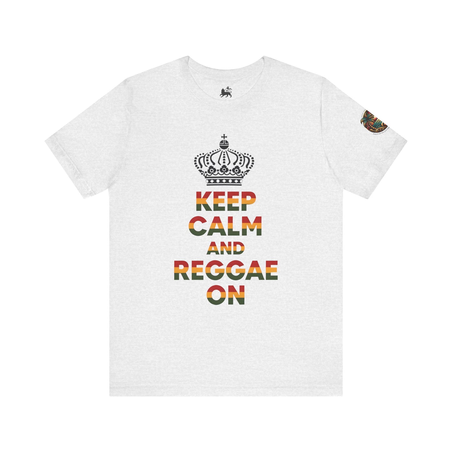 Reggae Music Unisex Tee - Keep Calm and Reggae On Design - The Island Rhythm