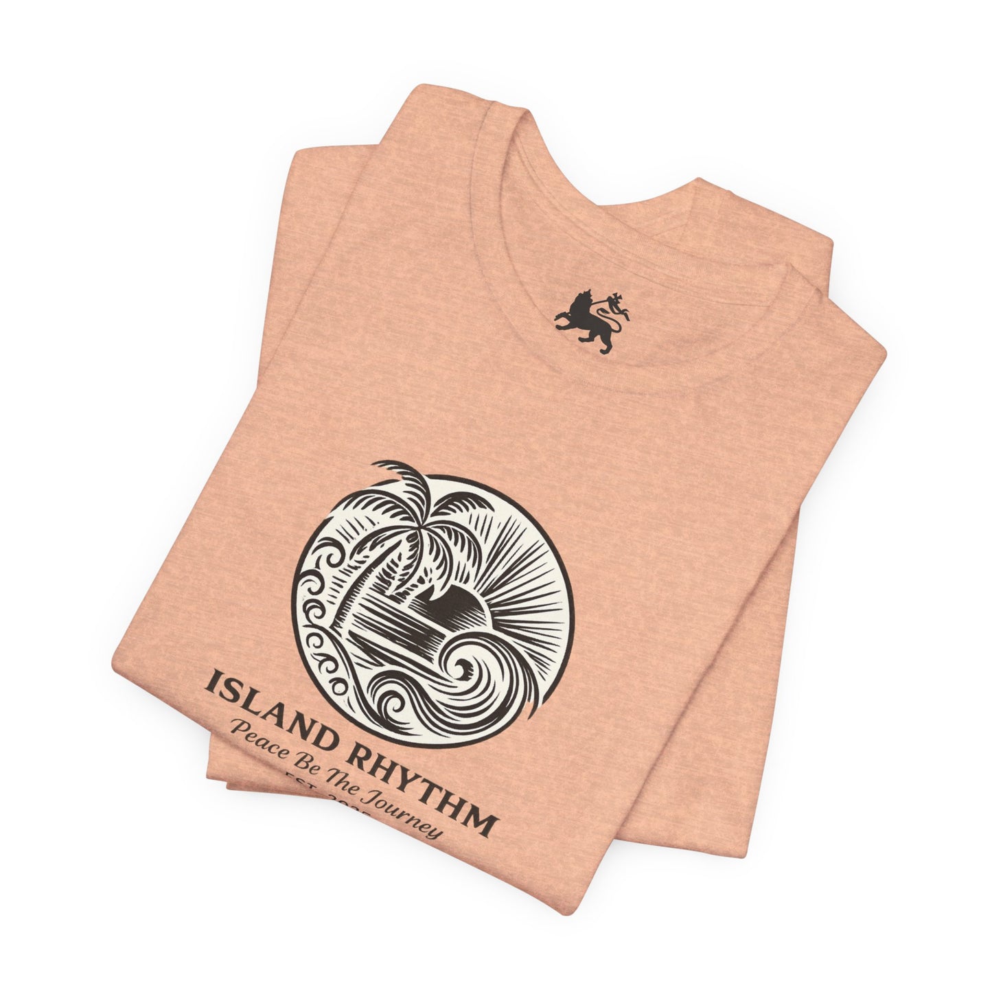Island Rhythm Island Rhythm T Shirt Palm Tree Wave Graphic Tee – Vintage Reggae Style | Streetwear