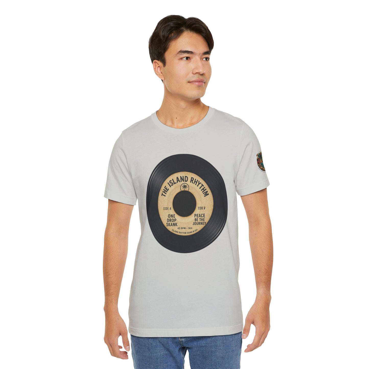 Island Rhythm Vinyl Record Tee The Island Rhythm Retro Music T Shirt – Vintage Reggae Style | Streetwear