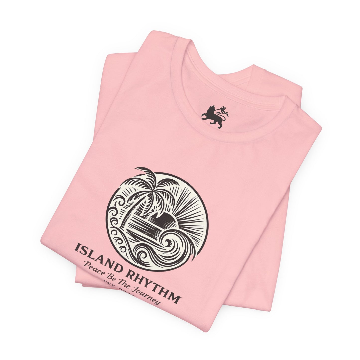 Island Rhythm Island Rhythm T Shirt Palm Tree Wave Graphic Tee – Vintage Reggae Style | Streetwear