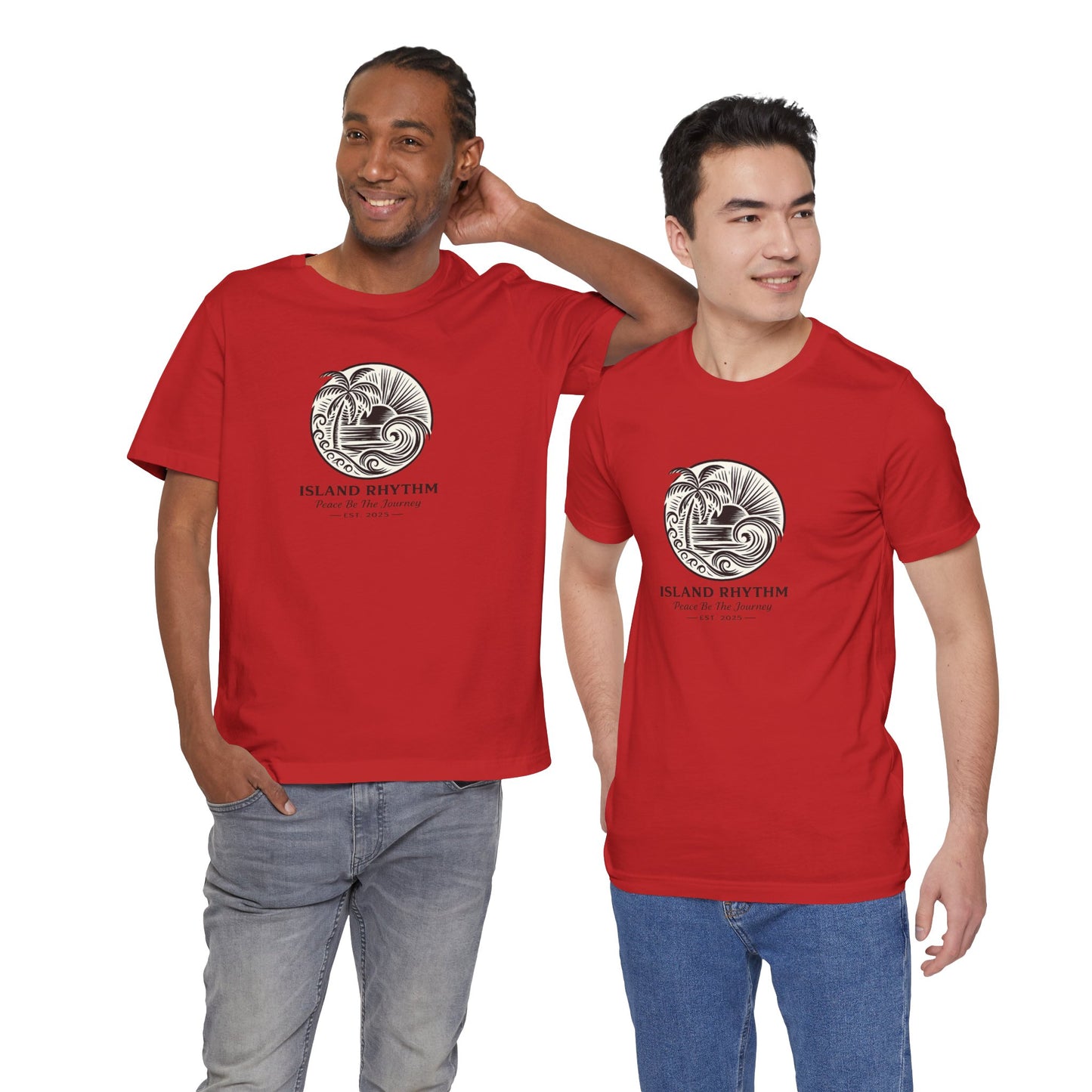 Island Rhythm Island Rhythm T Shirt Palm Tree Wave Graphic Tee – Vintage Reggae Style | Streetwear