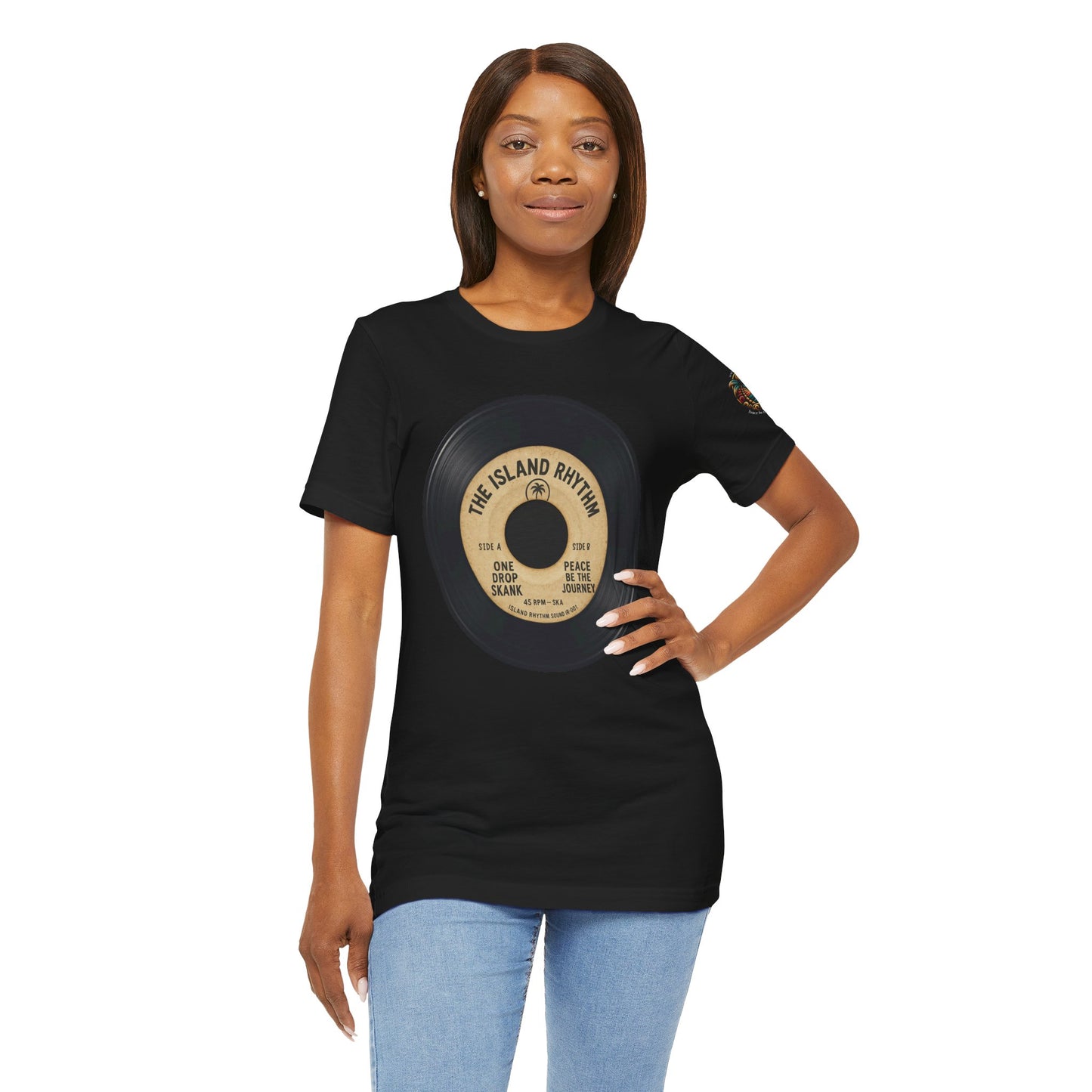 Vinyl Record Tee — The Island Rhythm Retro Music T‑Shirt - The Island Rhythm