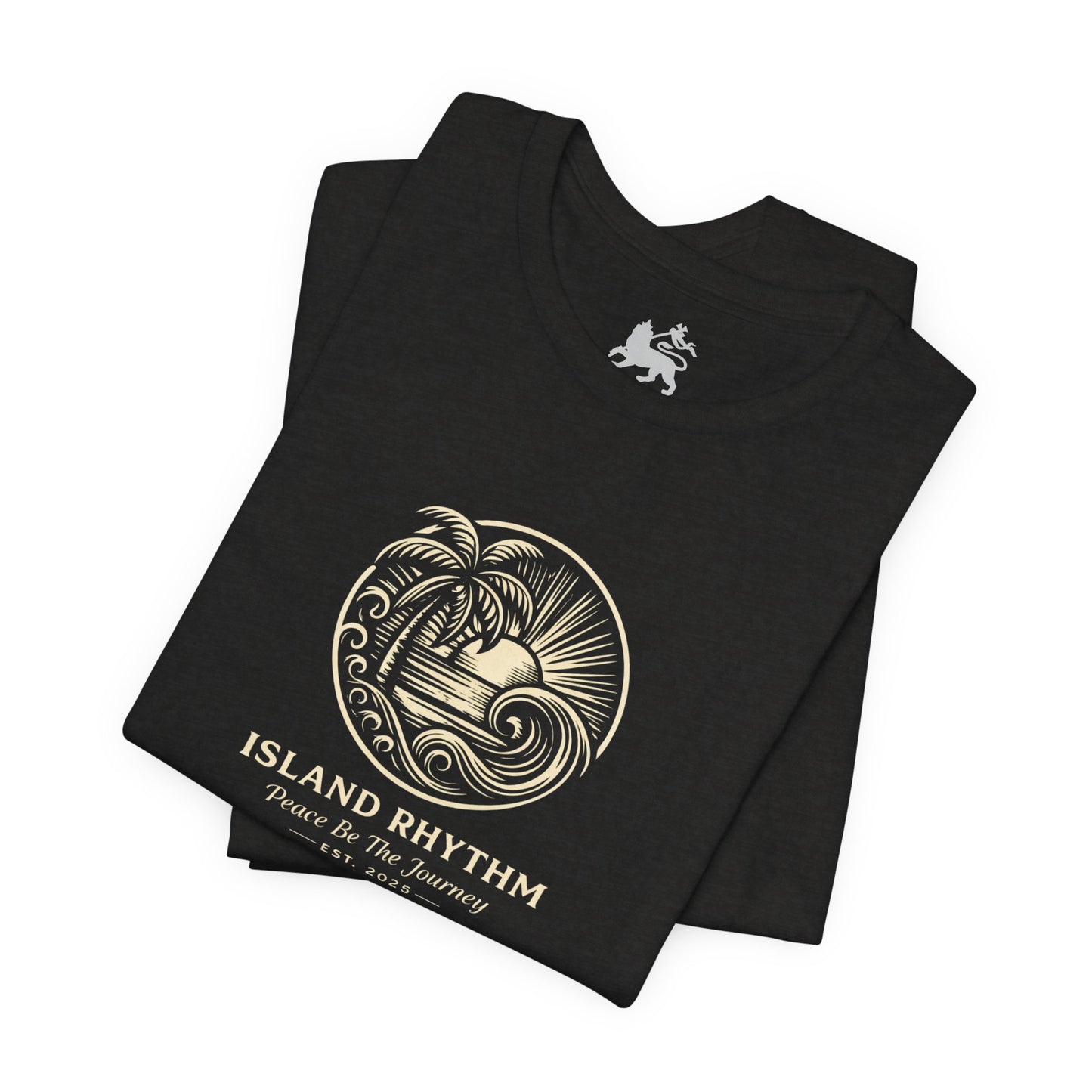 Island Rhythm Island Rhythm T Shirt Palm Tree Wave Graphic Tee – Vintage Reggae Style | Streetwear