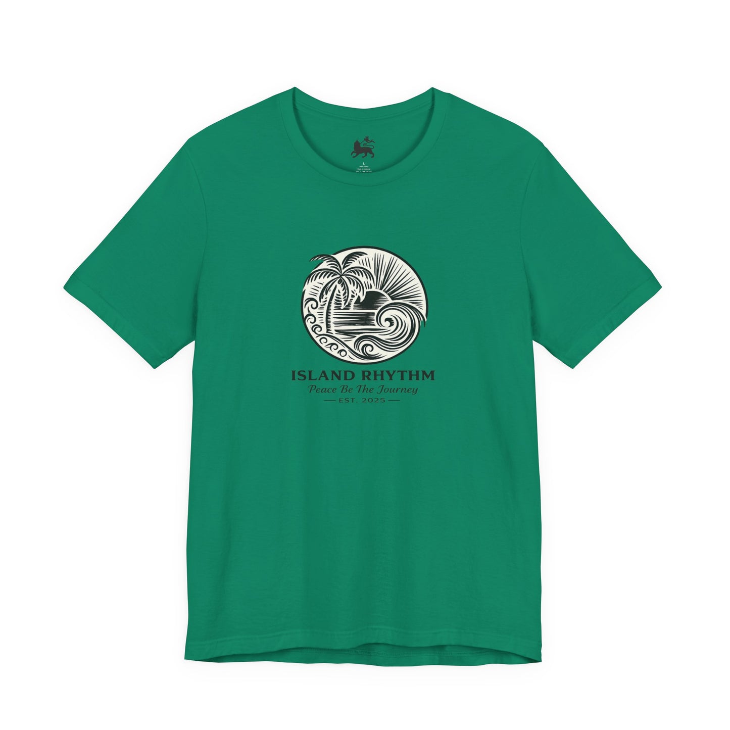 Island Rhythm Island Rhythm T Shirt Palm Tree Wave Graphic Tee – Vintage Reggae Style | Streetwear