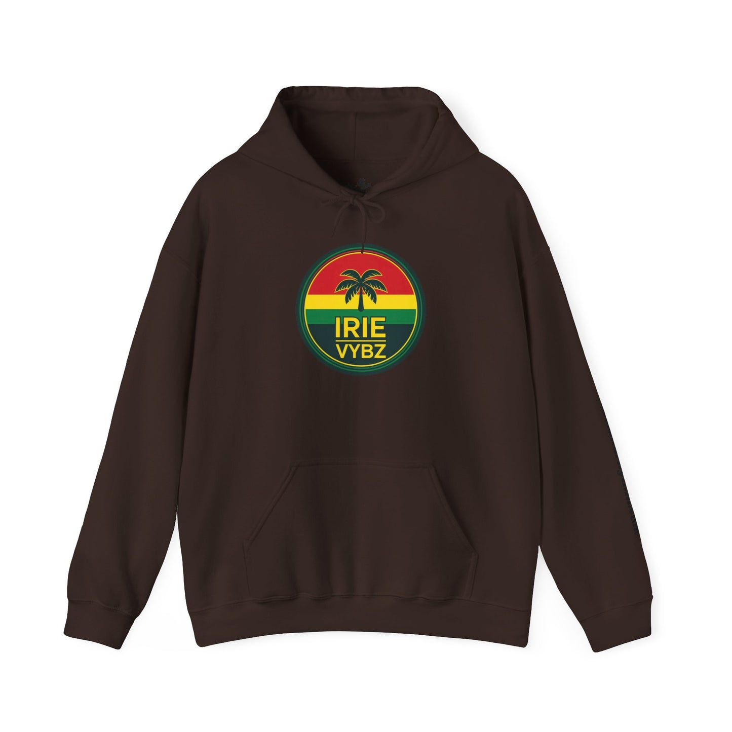 Irie Vybz Unisex Hooded Sweatshirt, Casual Streetwear, Reggae Vibes, Cozy Pullover, Gift for Music Lovers