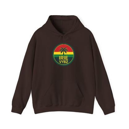 Irie Vybz Unisex Hooded Sweatshirt, Casual Streetwear, Reggae Vibes, Cozy Pullover, Gift for Music Lovers - The Island Rhythm