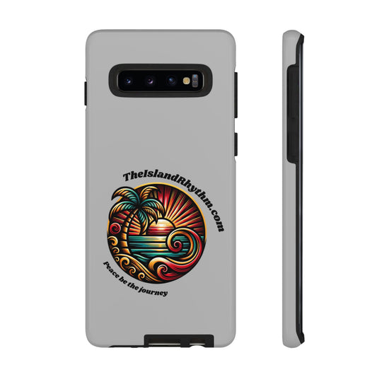 Tough Phone Case - Coastal Vibes with Inspirational Quote "Peace be the journey"
