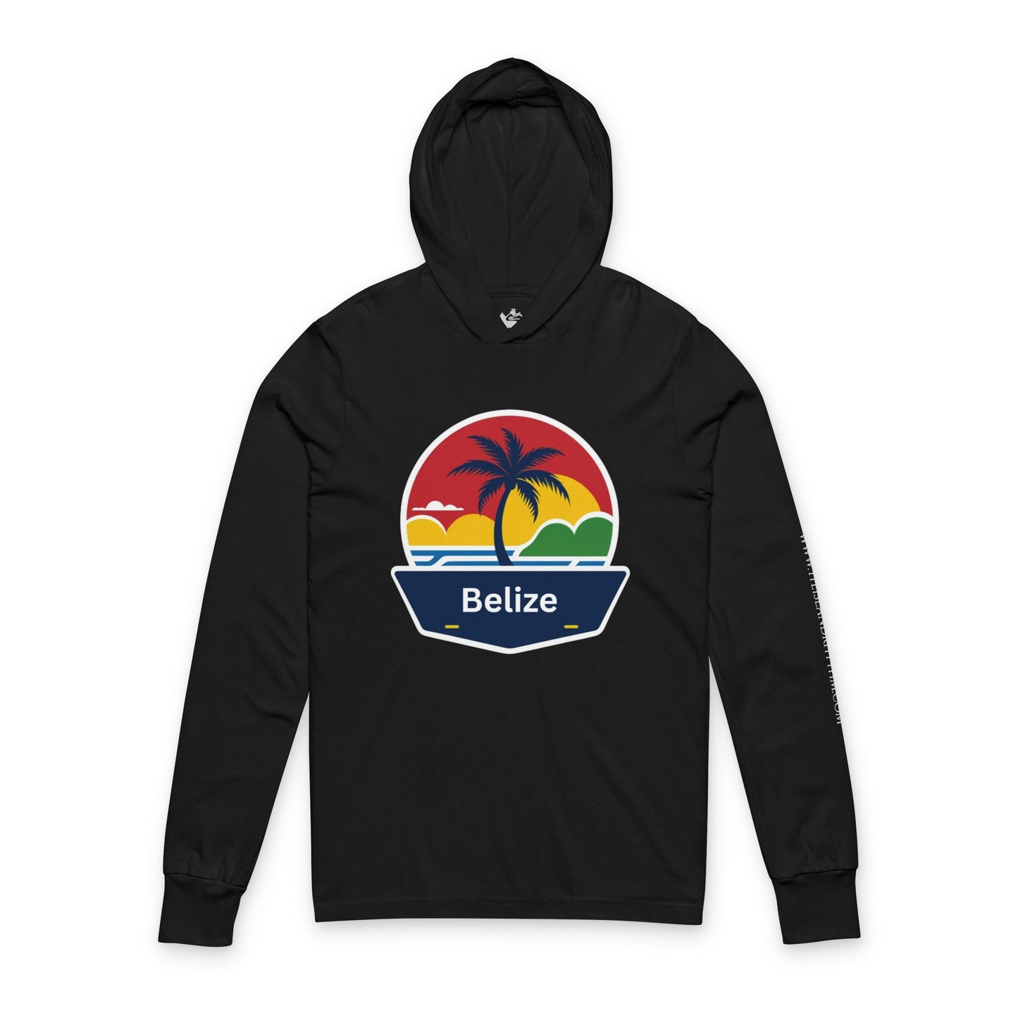 Hooded Long Sleeve Tee - You bettah Belize it