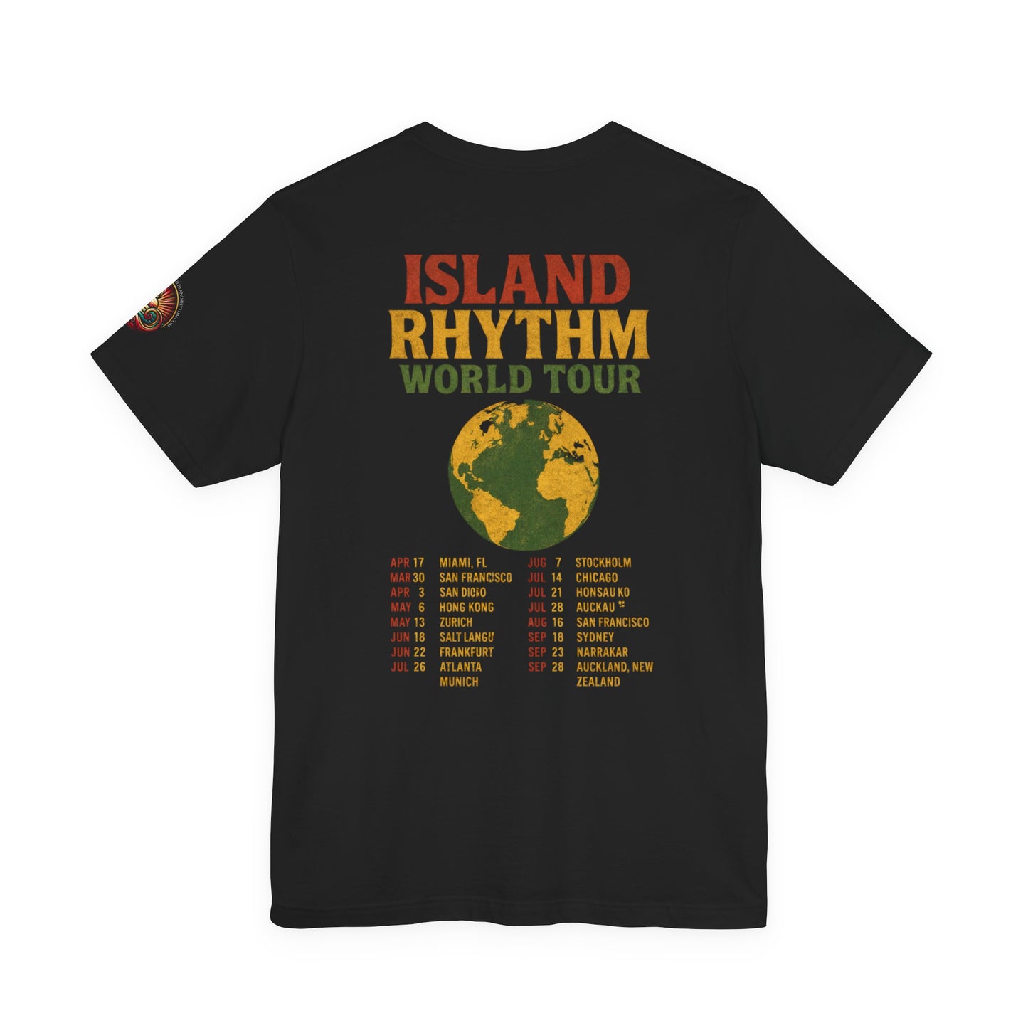 Island Rhythm Tour T-Shirt — “The Island Rhythm” Reggae Concert Tee - The Island Rhythm
